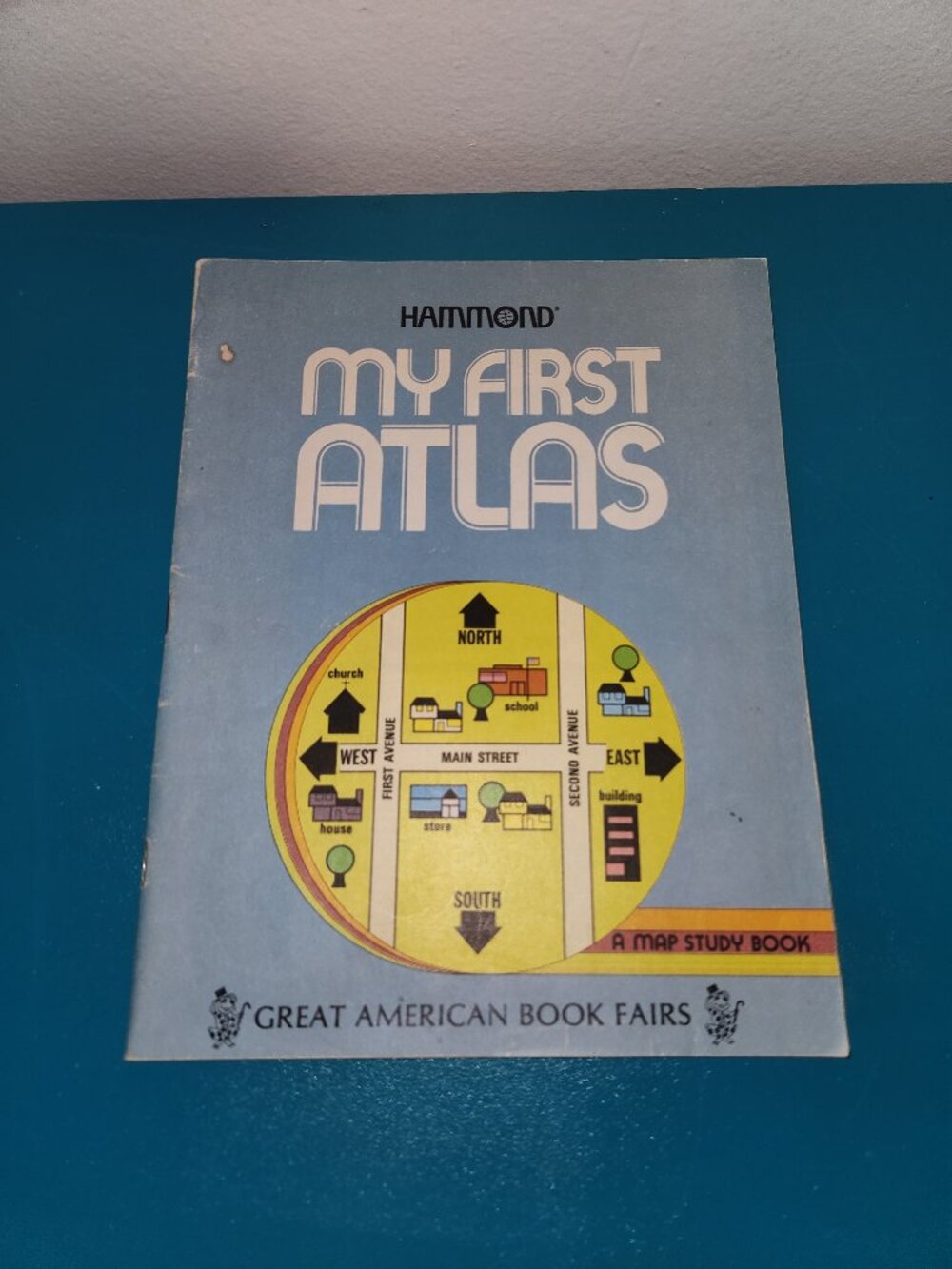 Hammond My First Atlas 1977 James F Madden Vintage Children's Map Study Book